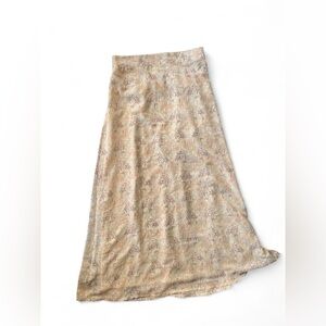 Floral Cream Maxi Skirt